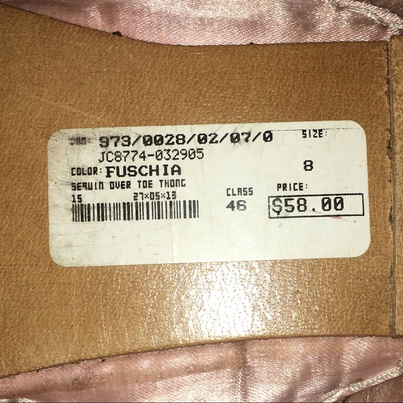 Sandals ~ Sequin Thongs - Picture 6 of 8